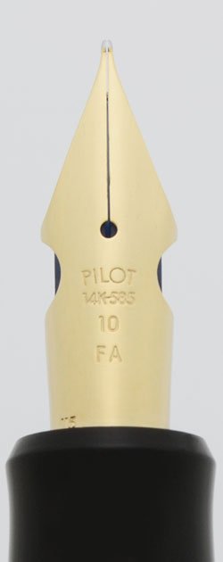 Pilot Namiki Custom 742 Fountain Pen - Black, Gold Trim, Flexible